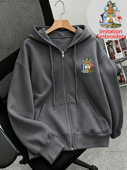 Sweat à Capuche Zippé Femme – Imprimé Bahamas