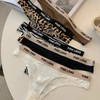 String tanga sans couture imprimé léopard pour femmes