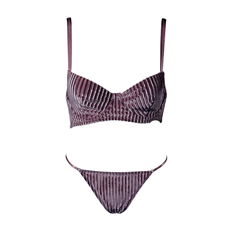 Ensemble soutien-gorge push-up et String pour femmes