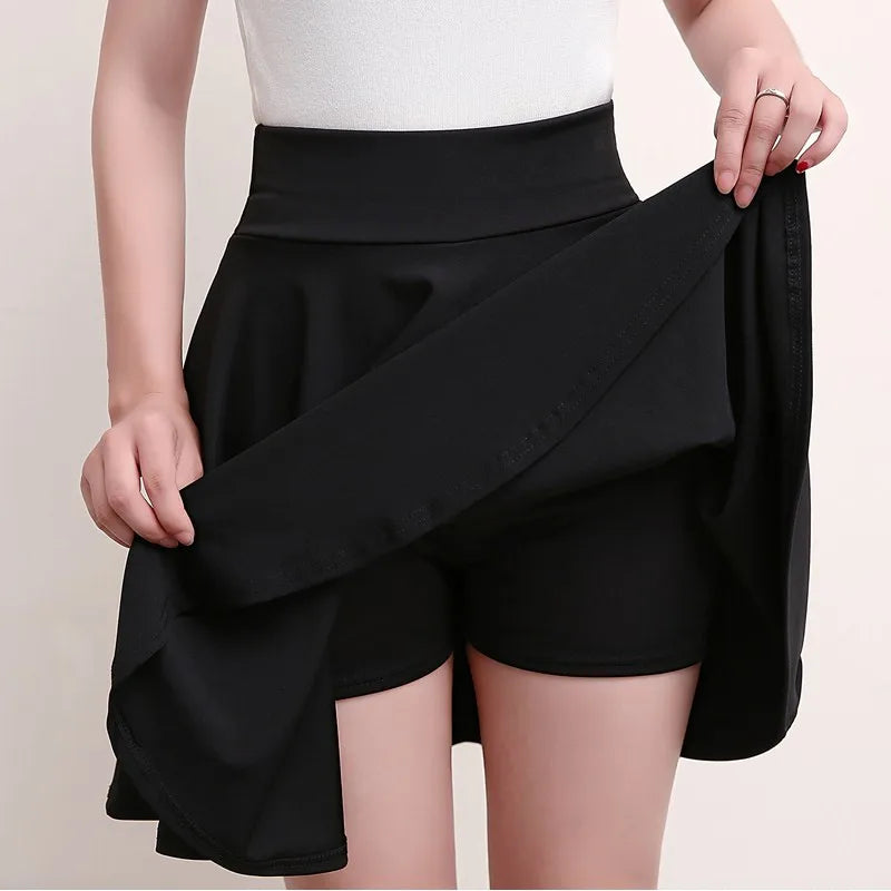 Jupes short plissée évasées pour femmes