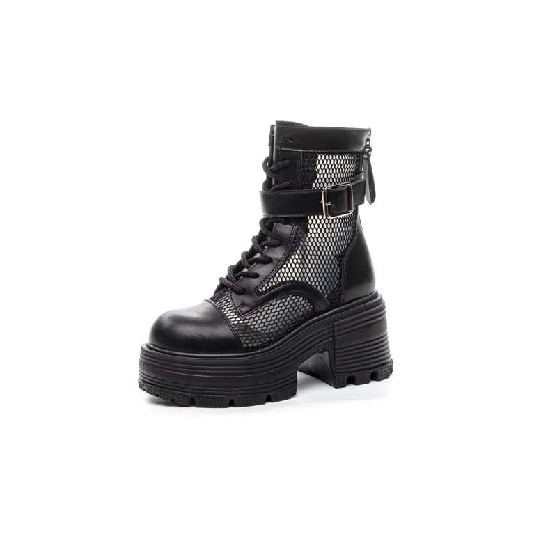 Bottines en cuir verni pour femmes