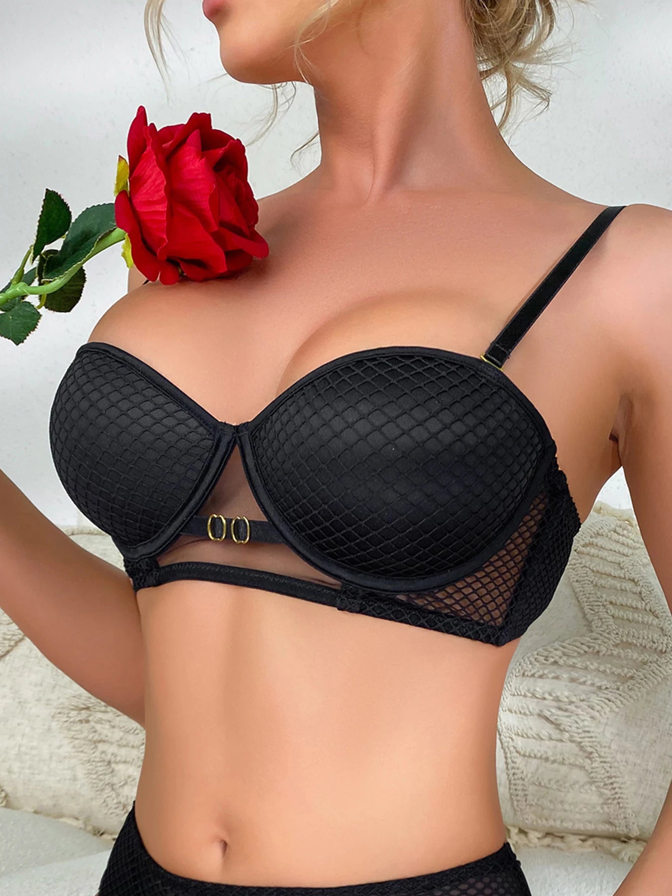 Soutien-gorge push-up en maille liftant pour femmes