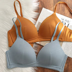 Soutien-gorge push-up en V profond sans couture pour femmes