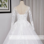 Robe de mariée princesse à manches longues pour femmes