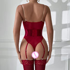 Body moulant en maille pour femmes