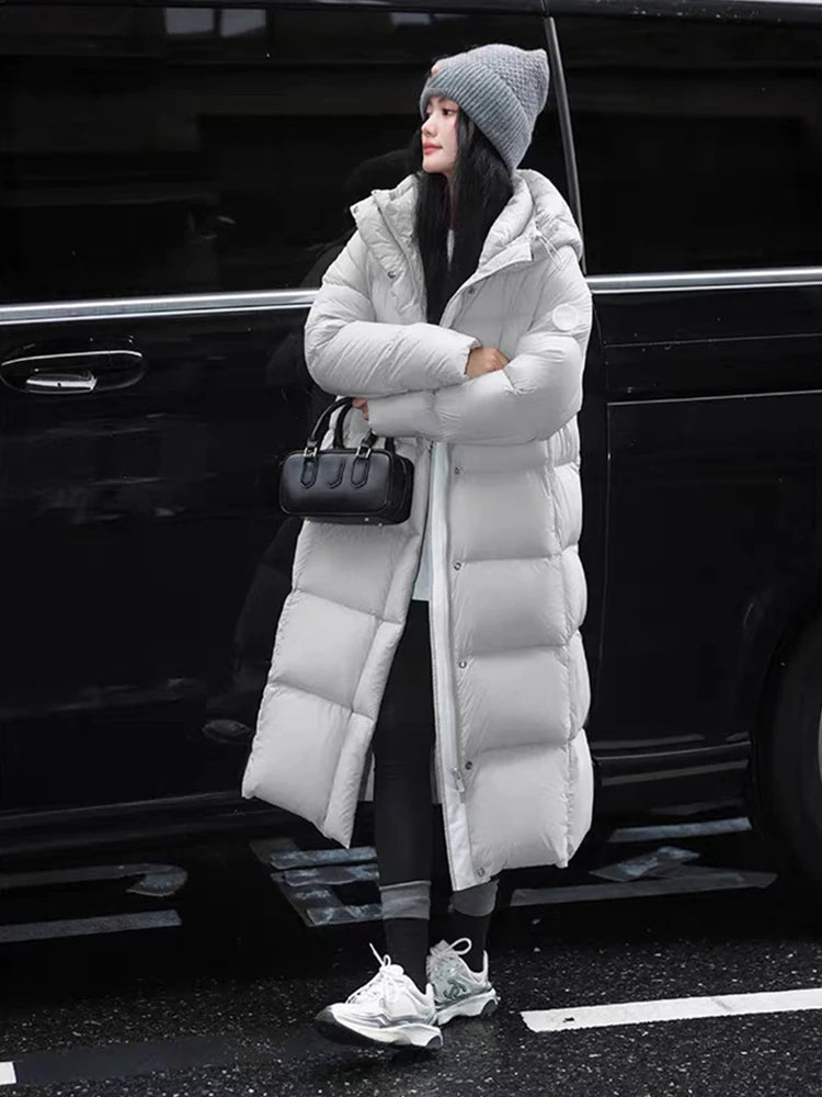 Manteau imperméable bouffée à capuche pour femmes