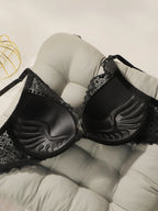 Ensemble de lingerie florale en dentelle brodée sexy pour femmes