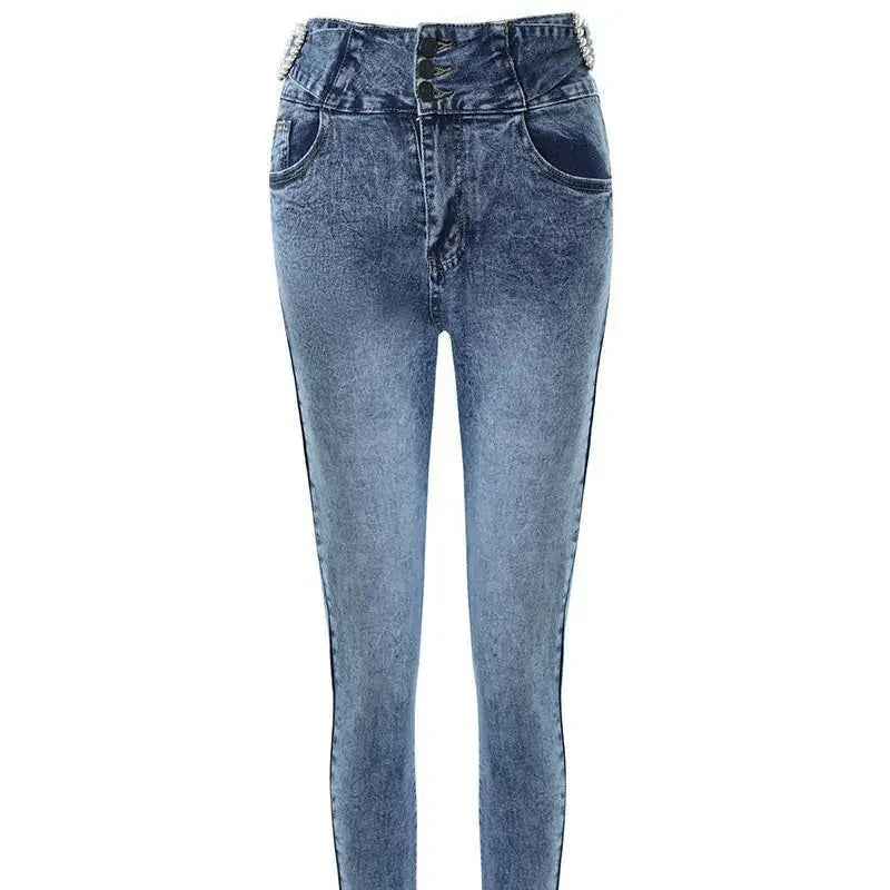 Pantalon crayon en jean pour femmes