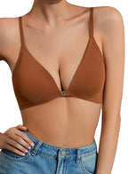 Soutien-gorge avec ouverture avant amovible goutte d'eau pour femmes