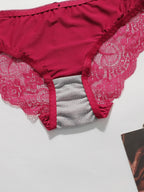 Ensemble de lingerie sexy en dentelle brodée pour femmes