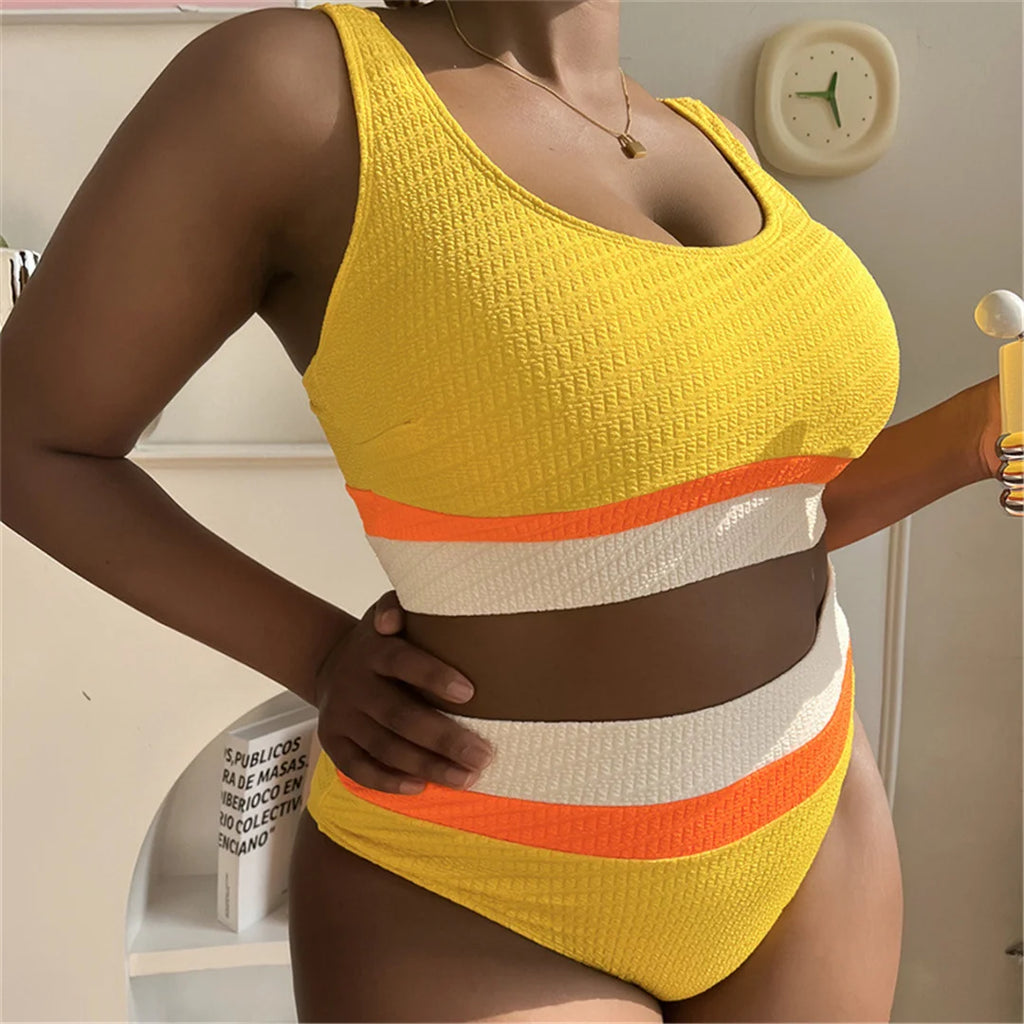 Maillot de bain deux pièces grande taille pour femmes