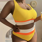 Maillot de bain deux pièces grande taille pour femmes