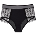 Culotte taille haute en soie glacé pour femmes