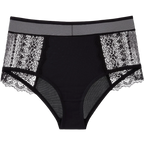 Culotte taille haute en soie glacé pour femmes