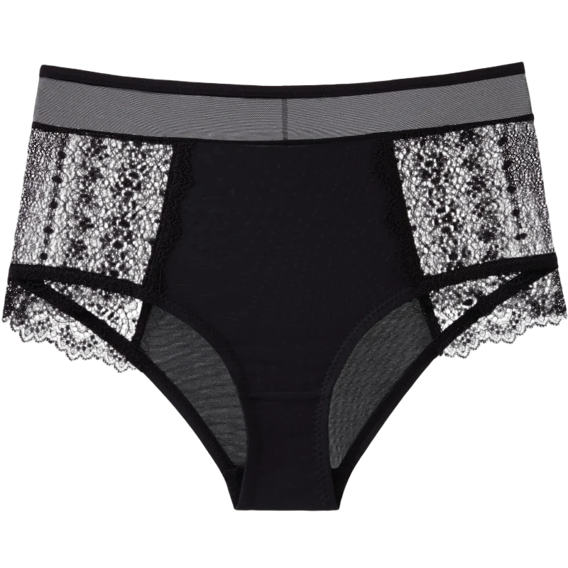 Culotte taille haute en soie glacé pour femmes