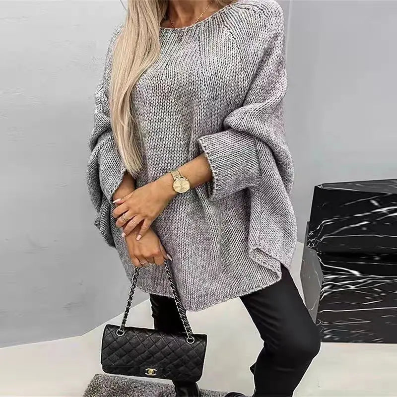 Pull tricot ample  pour femmes