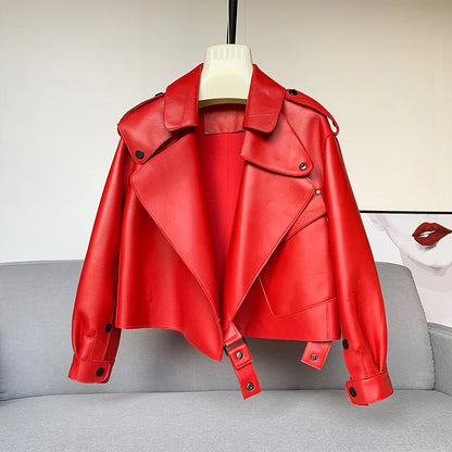 Manteau Femme – Peau de Mouton et Cuir Véritable