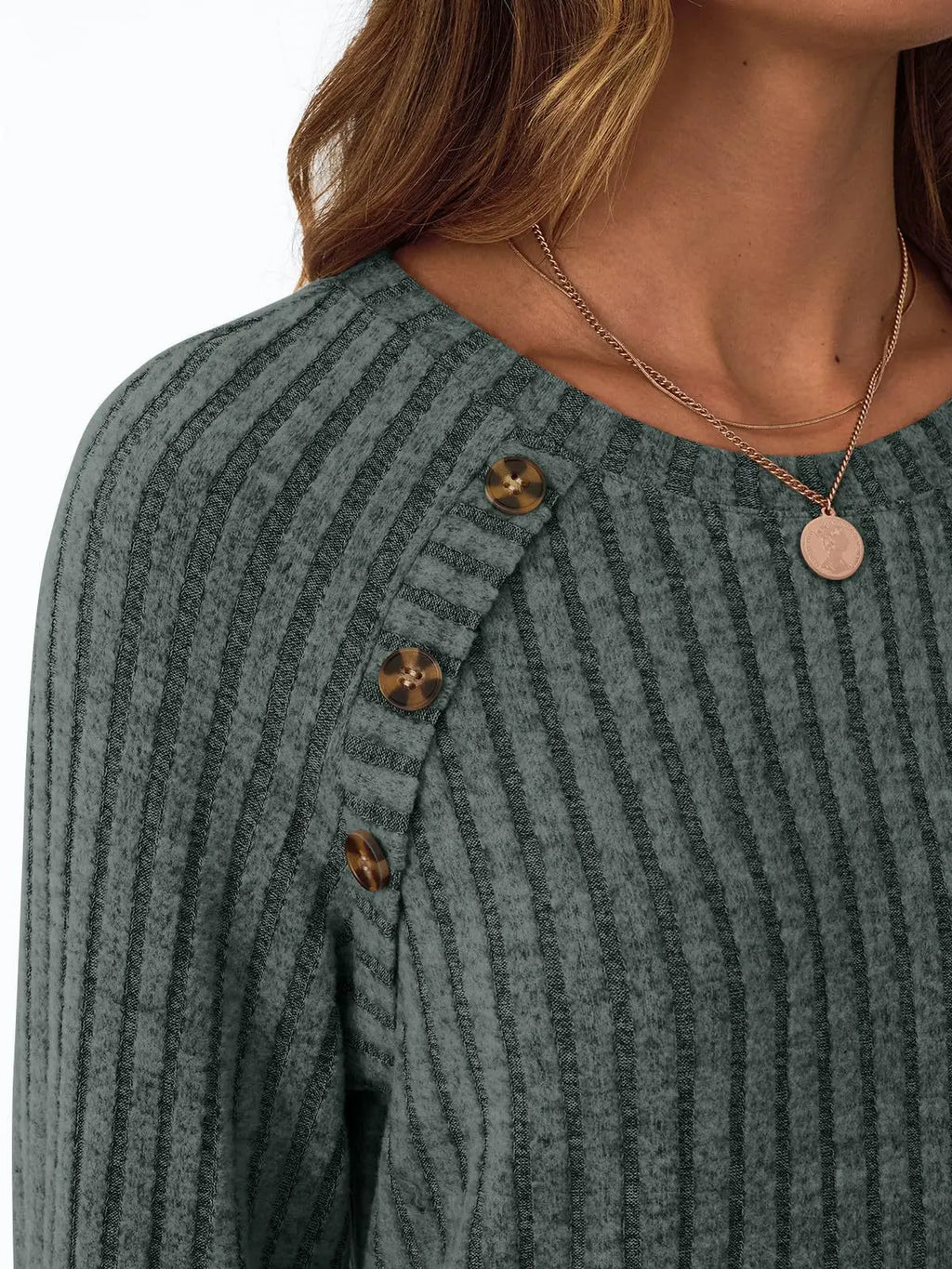T-shirt à manches longue décontracté lâche pour femmes