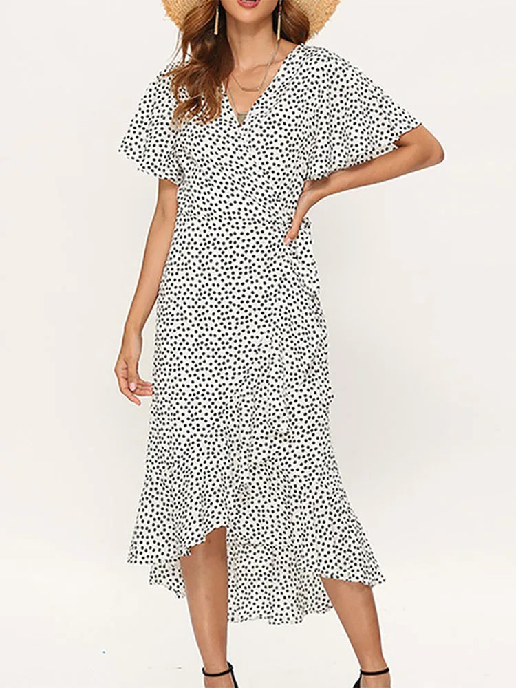 Robe longue en mousseline de soie pour femmes