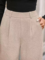 Pantalon côtelé décontracté pour femmes