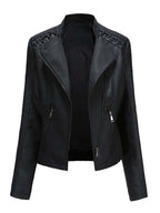 Veste en cuir Slim pour femmes