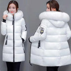 Manteau d'hiver en fausse fourrure pour femmes