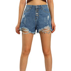 Shorts en jean déchirés pour femmes