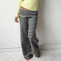 Pantalon large à revers pour femmes