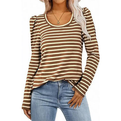 T-Shirt Femme à Manches Longues – Style Décontracté