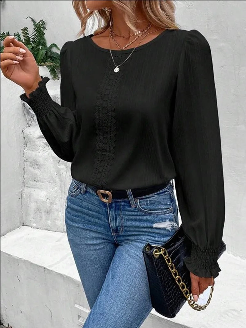 Chemise à manches longues pour femmes
