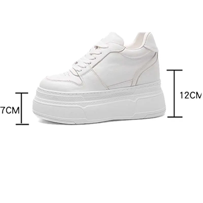 Basket en cuir véritable pour femmes