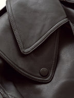 Blouson de motard en similicuir femmes