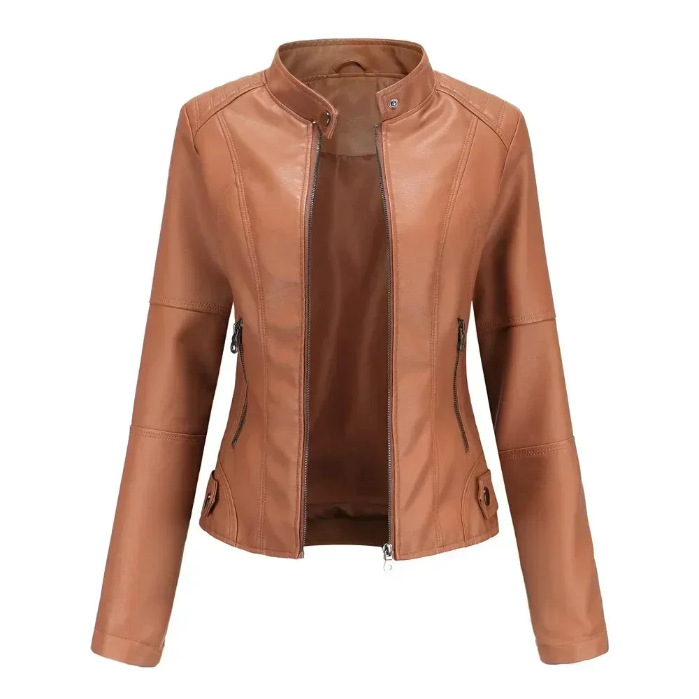 Veste en Faux cuir pour femmes