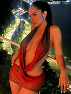 Robe sexy en résille pour femmes
