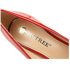 Escarpins pointus en cuir verni pour femmes