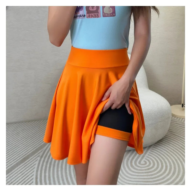 Jupes short plissée évasées pour femmes