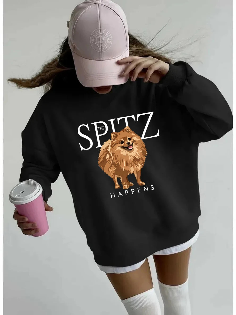 Sweat-shirts imprimés The Spitz Happens pour femmes
