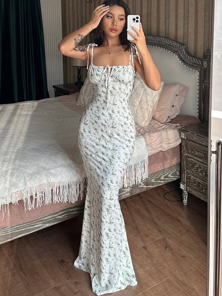 Robe à lacets sans manches pour femmes
