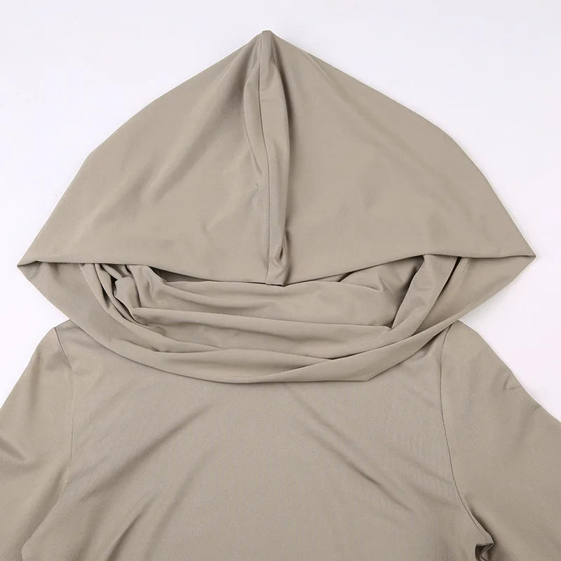 T-Shirt à capuche et  manches longues pour femmes
