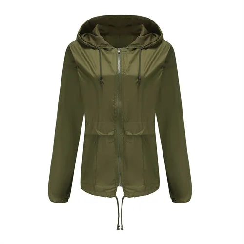 Veste à capuche bleue pour femmes