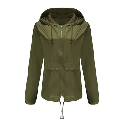 Veste Bleue à Capuche Femme – Style Urbain