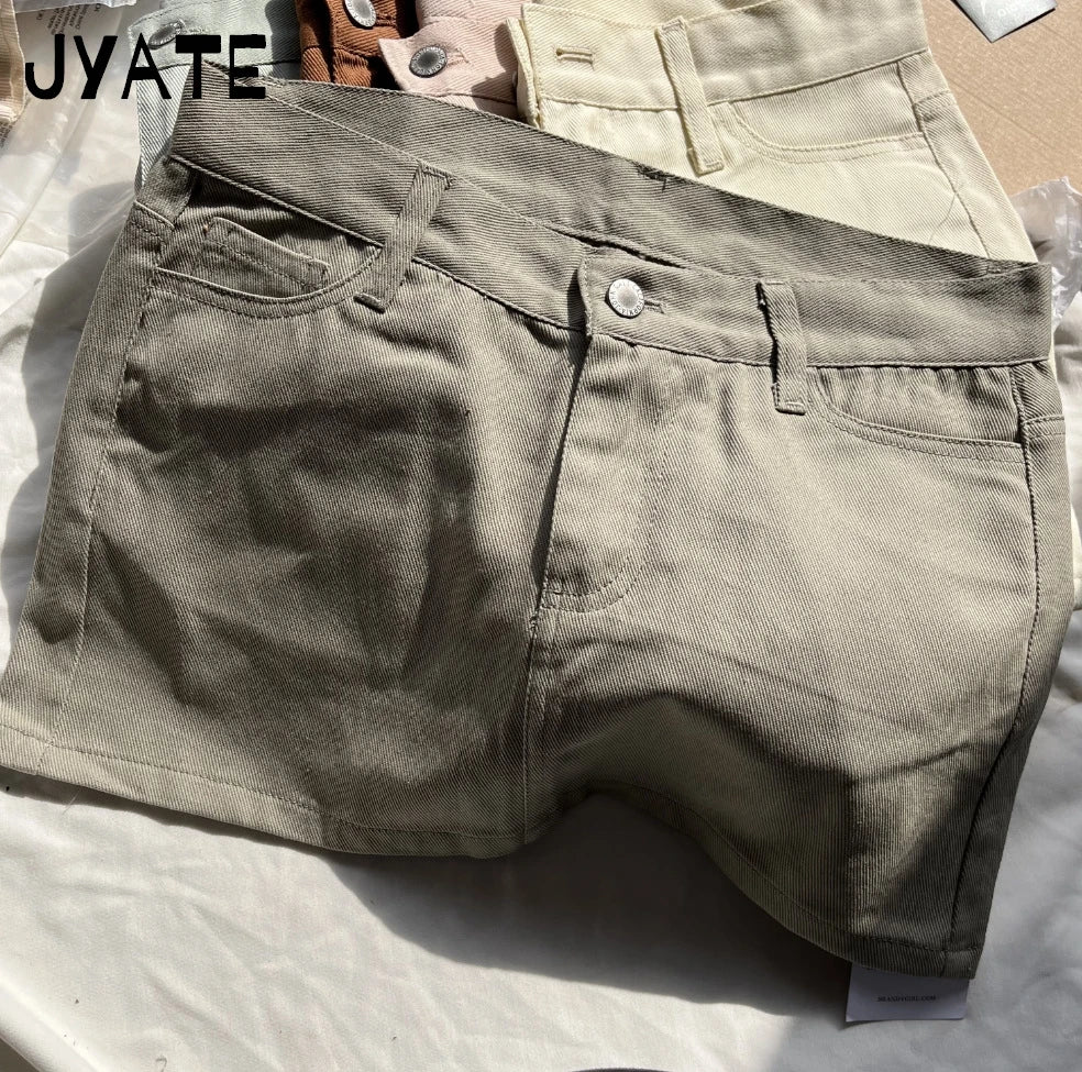 Mini jupes cargo en jean vintage pour femmes