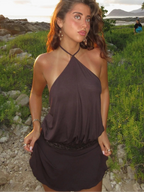 Robe courte avec dos nu pour femmes