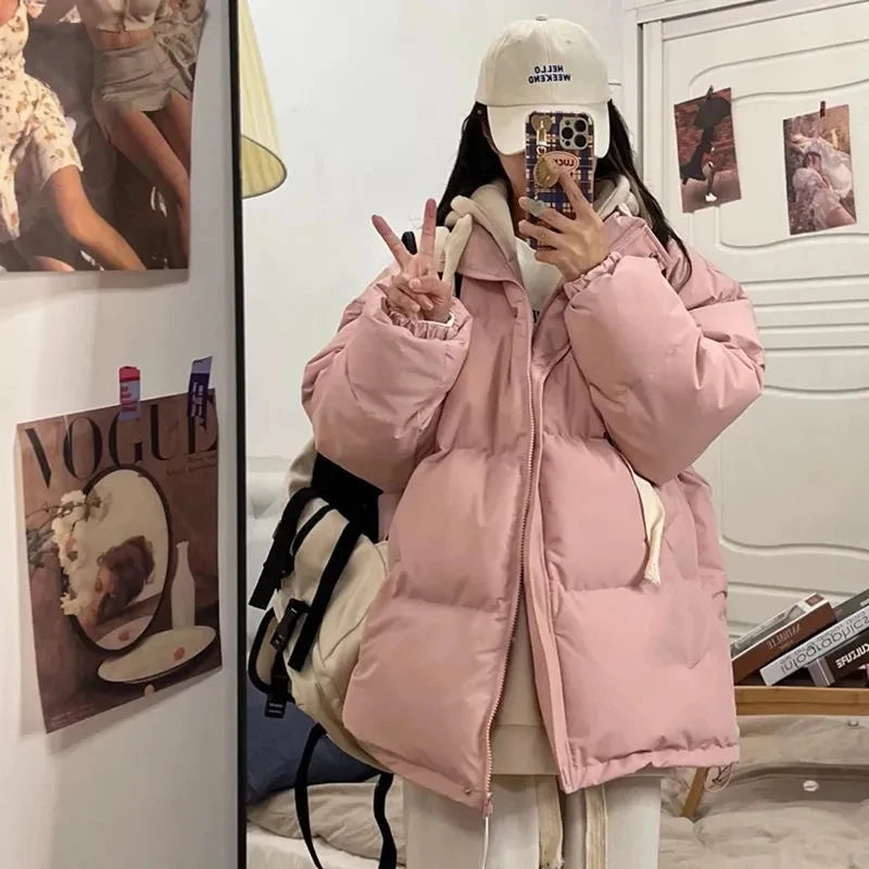 Parka Courte d’Hiver Femme – Coupe Ample