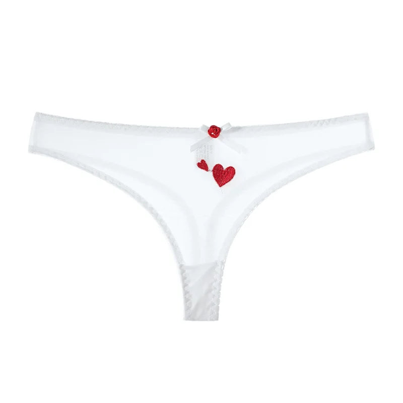String transparent en dentelle pour femmes
