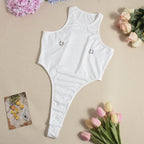 Body moulant sans manches pour femmes