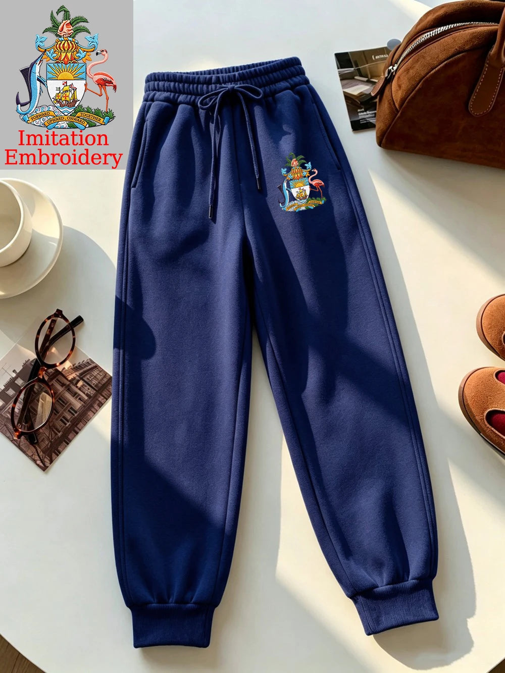 Pantalon de jogging imprimé emblème des Bahamas pour femmes