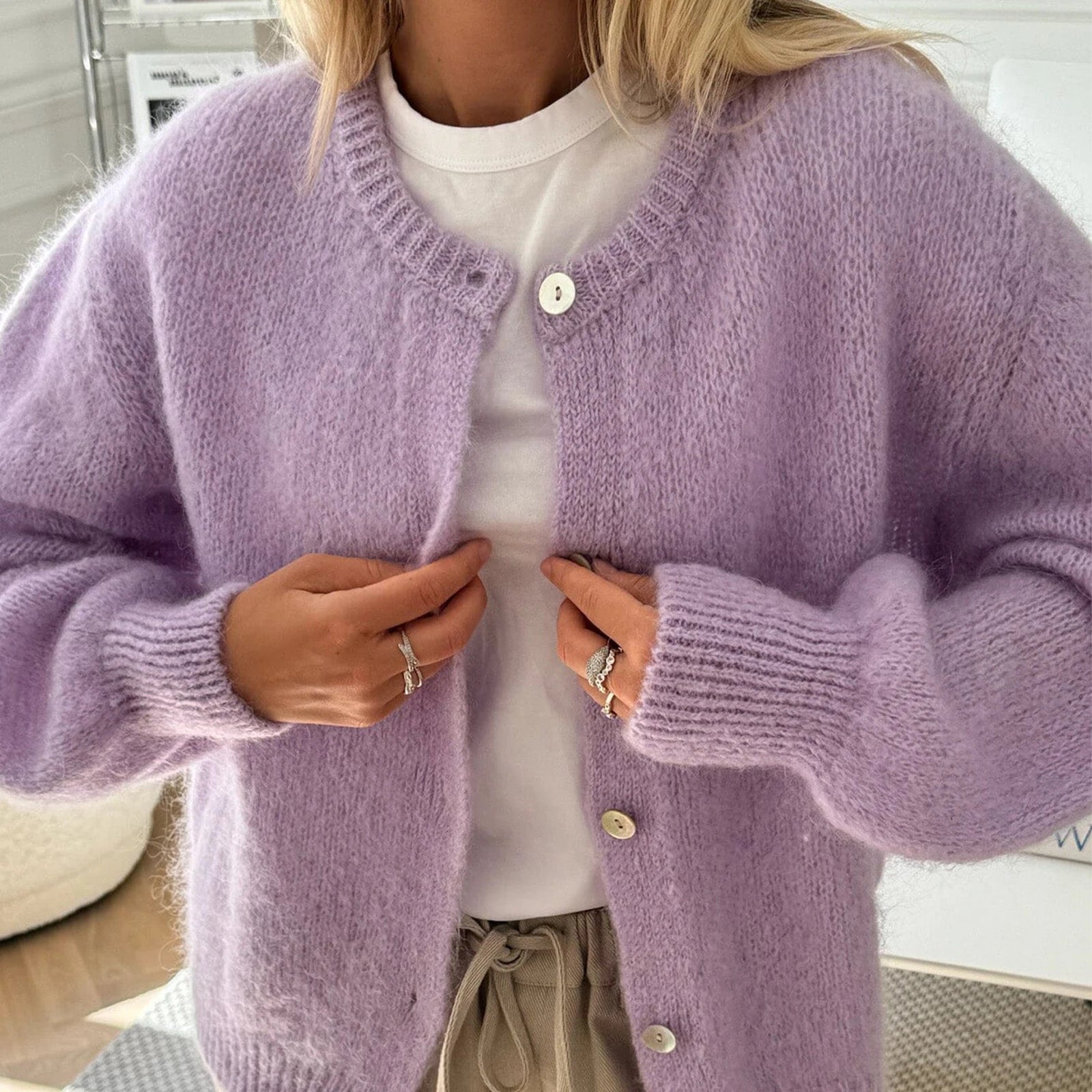 Cardigans basiques décontractés pour femmes
