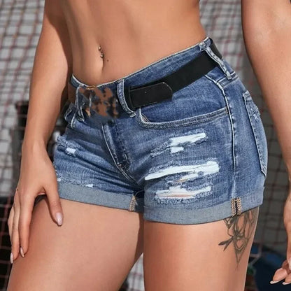 Short en Jean Femme – Fentes Tendance