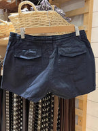 Short Cargo vintage à poches solides pour femmes
